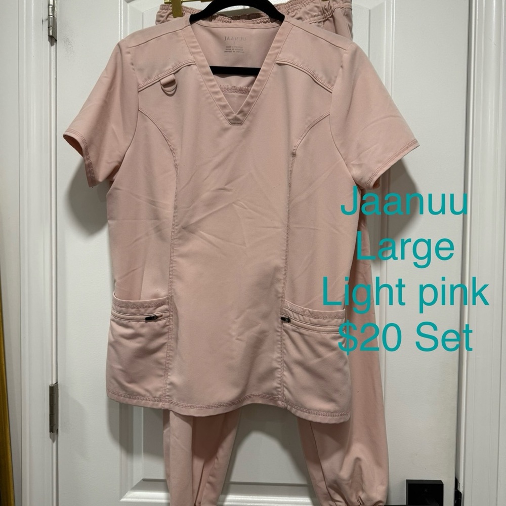 Jaanuu Scrubs Set: light pink